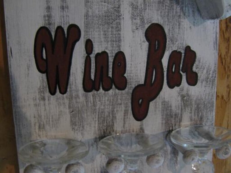 Wine Rack Stemware Rack Unique Wine Storage Bar Sign in Etsy