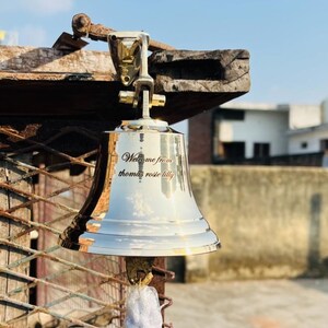 Personalized Engraved Brass Bell: Antique Finish Nautical Decor - Etsy