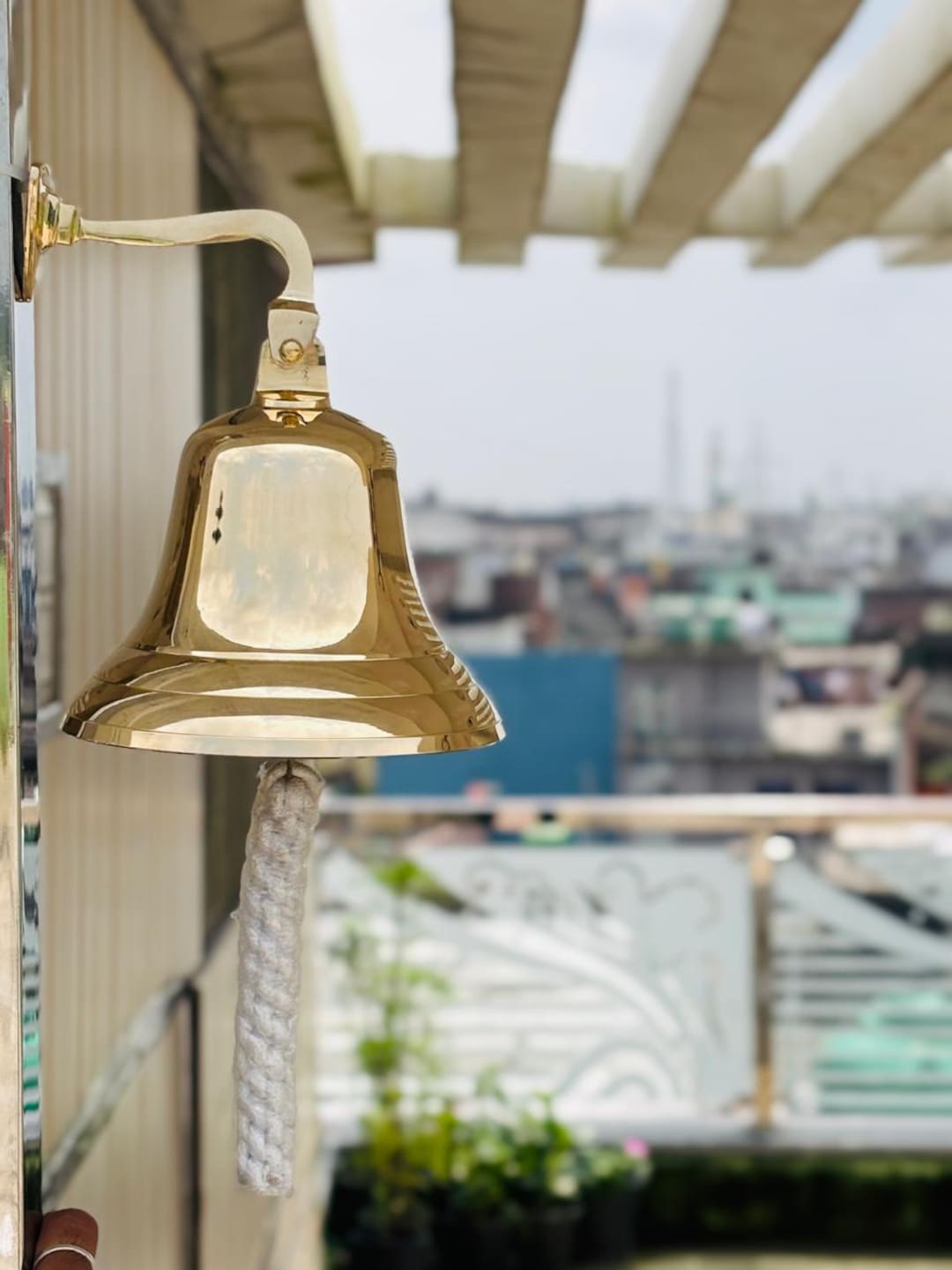 Personalized Brass Bell, Engraved Hanging Bell Indoor \ Outdoor ...