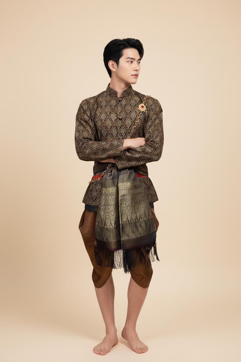 Sinh Pattern Lao-thai Traditional 3 Piece Sinh Pattern Clothing Set, S-XL - Etsy