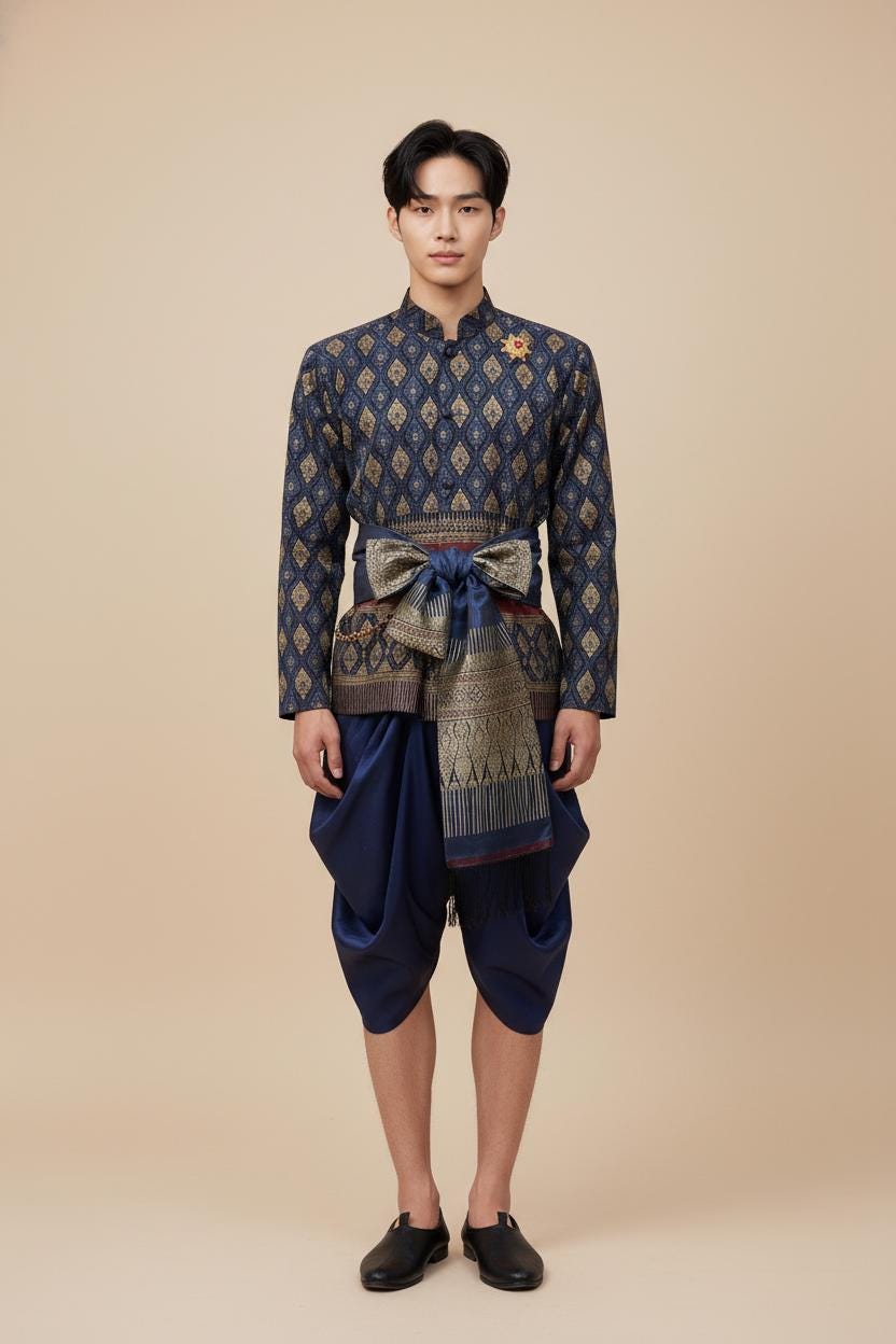 Sinh Pattern Lao-thai Traditional 3 Piece Sinh Pattern Clothing Set, S-XL - Etsy