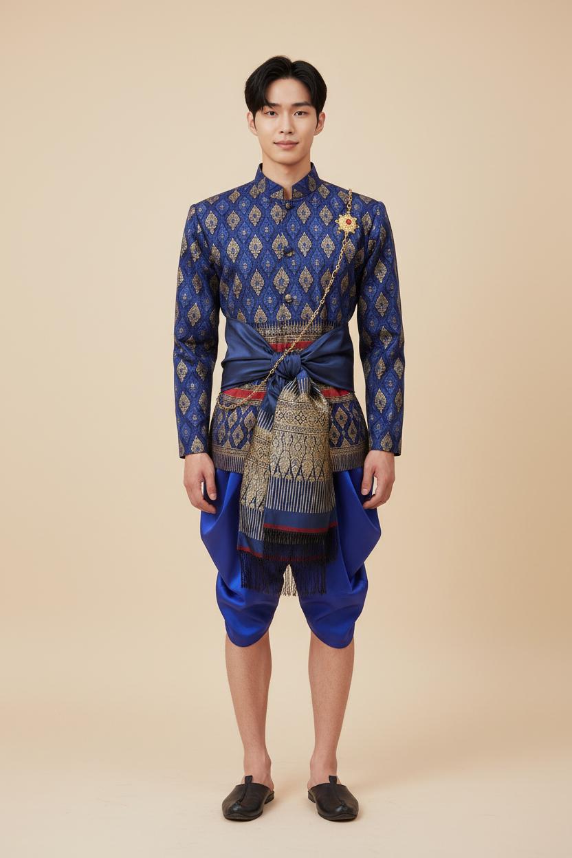Sinh Pattern Lao-thai Traditional 3 Piece Sinh Pattern Clothing Set, S-XL - Etsy