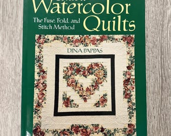 Quilts de aquarela rápidos Dina Pappas Livro de padrões de quilts Guia de patchwork vintage