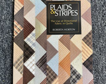 Livro de Quilting Xadrez e Listras Roberta Horton - Guia de Tecidos com Direções de Estilo Vintage