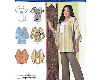 Simplicity 2230 Khaliah Ali-collectie damestuniektop, maat 10-18 vintage