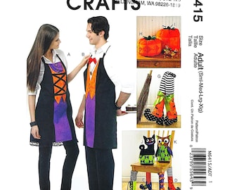 McCall's M6415 Halloween Sewing Pattern: Aprons, Decor, Costume Craft