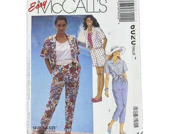 McCall's 6020 Sewing Pattern – Size C (10,12,14)