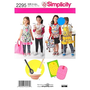 Simplicity 2295 Children’s Aprons, Bags, Potholder & Felt Accessories Sewing Pattern Size A S-M-L