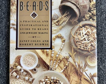 O Livro das Contas Janet Coles Robert Budwig Guia de Criação de Joias Livro de Artesanato com Contas Vintage