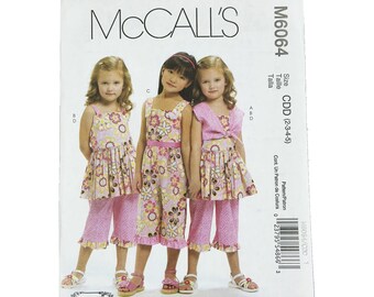 McCall's M6064 Sewing Pattern – Size CDD (2-3-4-5)