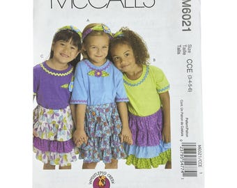 McCall's M6021 Sewing Pattern – Size CCE (3-4-5-6)