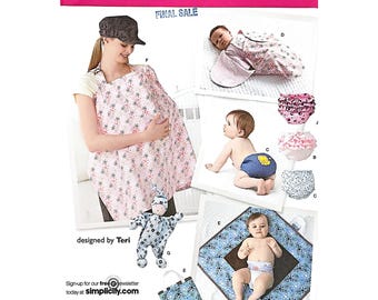 Simplicity 2165 Babyaccessoires Luierhoes Voedingshoes Aankleedkussen Alle maten