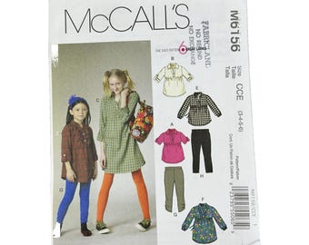McCall's M6156 Sewing Pattern – Size CCE (3-4-5-6)