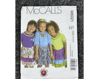 McCall's M6021 Sewing Pattern – Size CCE (3-4-5-6)