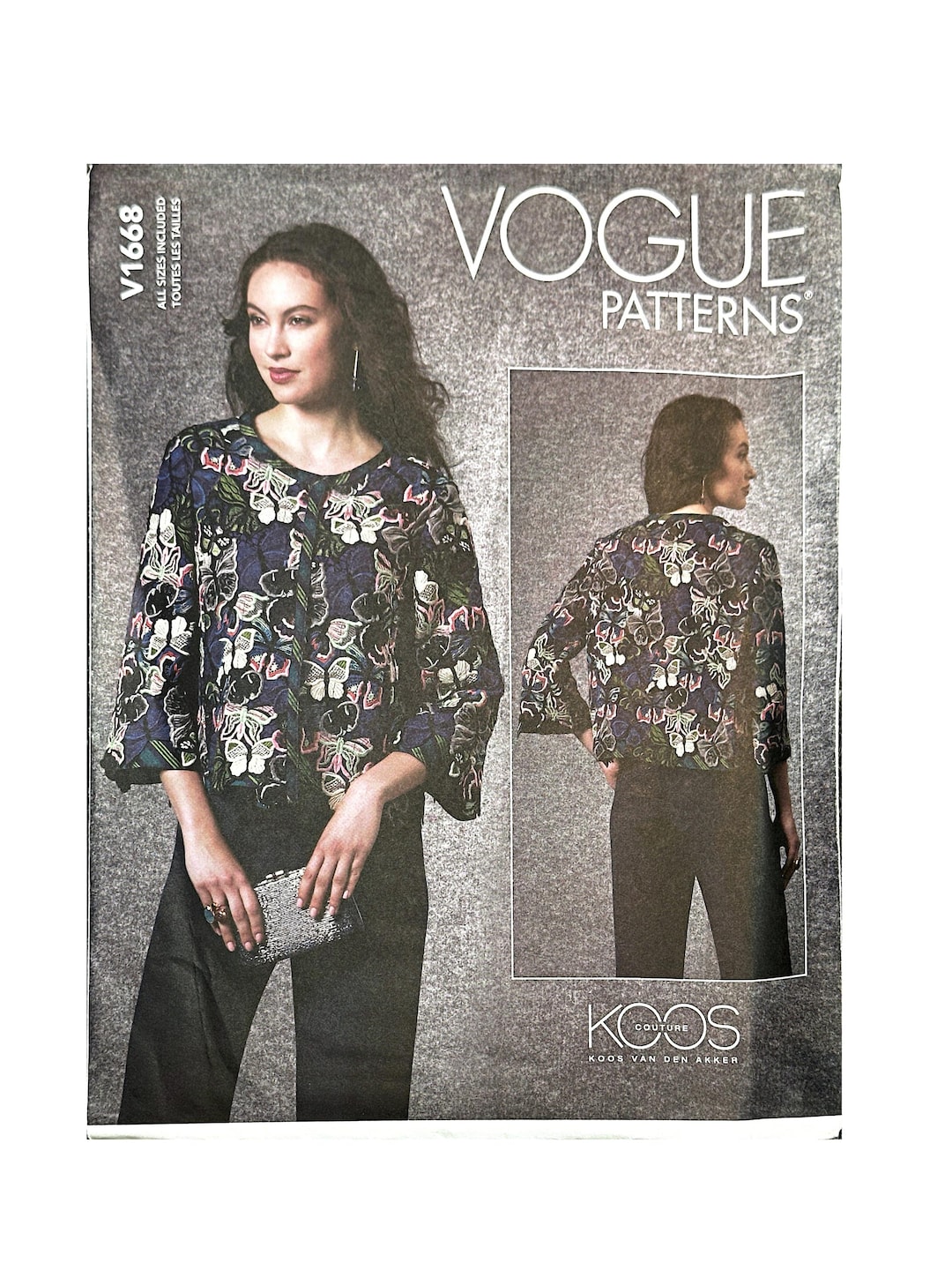 2019 Vogue V1668 Jacket Sewing Pattern Size S-M-L-XL - Etsy