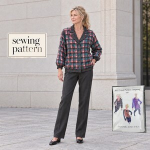 Paw Prints 1010 Windowpane Jacket & Vest Sewing Pattern, All Sizes XS–3XL