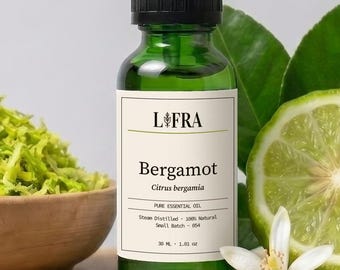 Olio essenziale di bergamotto / Olio di bergamia puro e naturale / Olio aromaterapico di agrumi italiano per la produzione di saponi, candele e profumi / Prodotti di bellezza fai da te