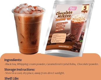 Chokladmjölkste-kit – DIY Boba-kit ger 5 koppar, presentset