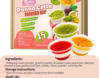 Panna Cotta-kit, presentset