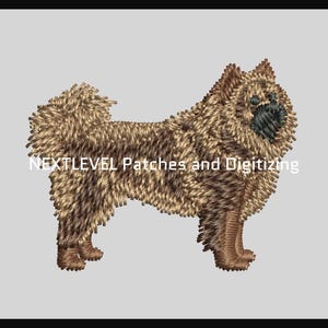 Chow Chow Dog Embroidery Design, PES DST JEF Instant Download, Machine Embroidery File for Dog Lovers. Best for cap and T-shirt.