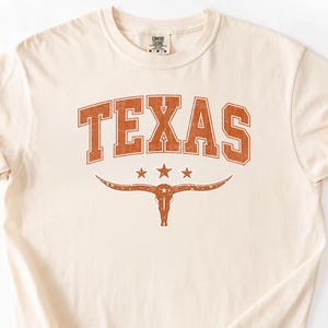 Texas State Comfort Colors® T-Shirt, Texas Shirt, Western Country Grafik T-Shirt, Western American T-Shirt, Texas Cowboy Retro T-Shirt, Texas Geschenke