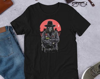 Vendetta Mask Graphic Tee: Dark Revenge Antihero Unisex T-Shirt