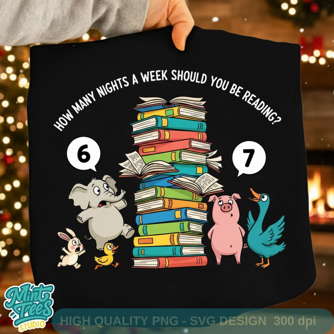 Funny Reading Meme PNG | 6-7 Book Stack Animals Clipart | Teacher Humor ...