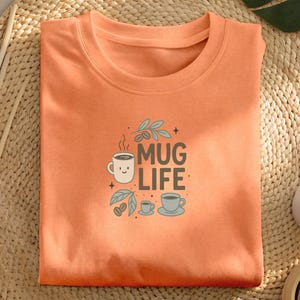 Comfort Colors MUG LIFE T-Shirt, Mugs Shirt, Funny Coffee Gift, Trendy Coffee Lover Shirt, Coffee Lover Tee, Coffee T-Shirt