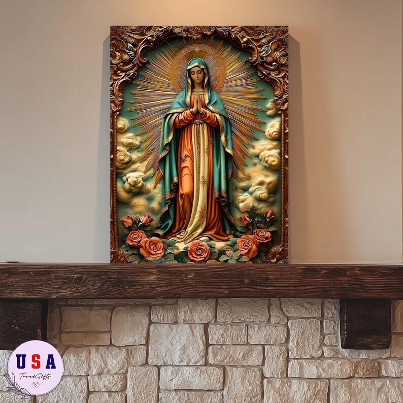Our Lady of Guadalupe Canvas & Poster Art - Catholic Virgin Mary Wall ...