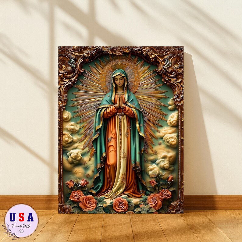 Our Lady of Guadalupe Canvas & Poster Art - Catholic Virgin Mary Wall ...