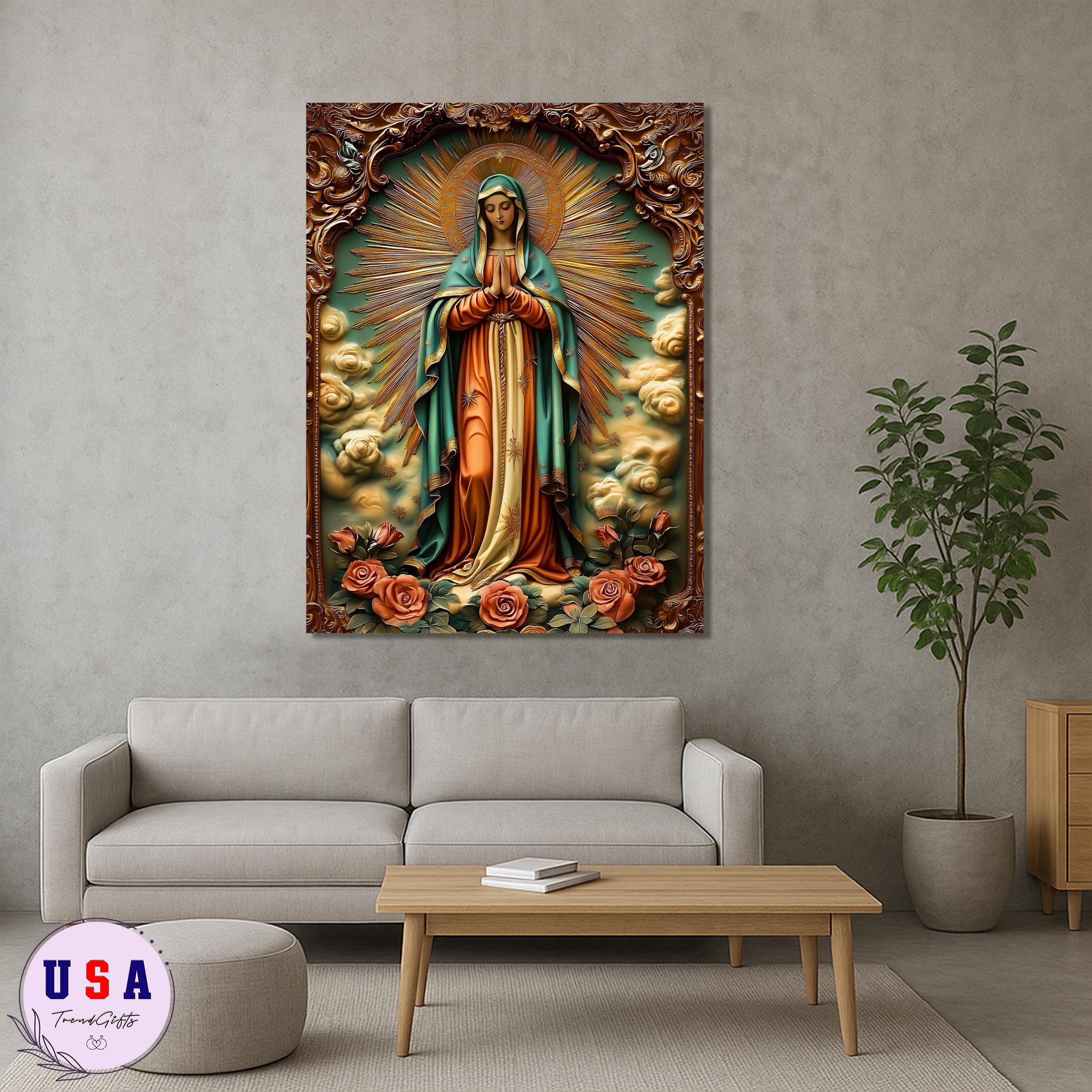 Our Lady of Guadalupe Canvas & Poster Art - Catholic Virgin Mary Wall ...