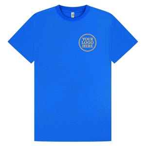 10x Embroidered Tee Shirt available in 6 Colours, Sizes XS - 5XL - Free Set-up!