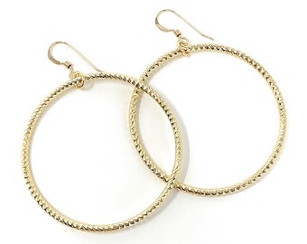 Gold Hoop Earrings . Worn on Firefly Lane