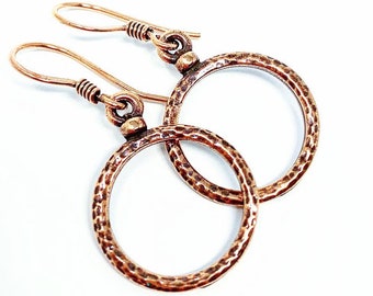 Copper Hoops . Earrings . Worn on Amber Brown and The Gabby Petito Story