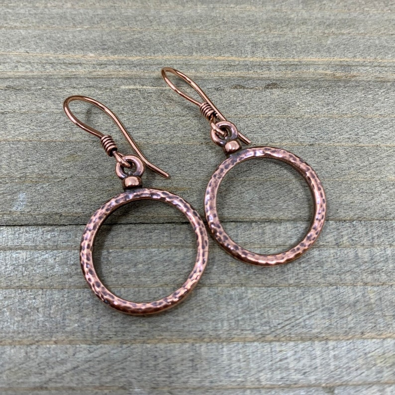 Copper Hoops . Earrings . Worn on Amber Brown and The Gabby Petito Story image 6