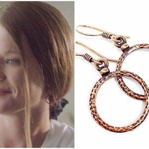 Copper Hoops . Earrings . Worn on Amber Brown and The Gabby Petito Story image 3