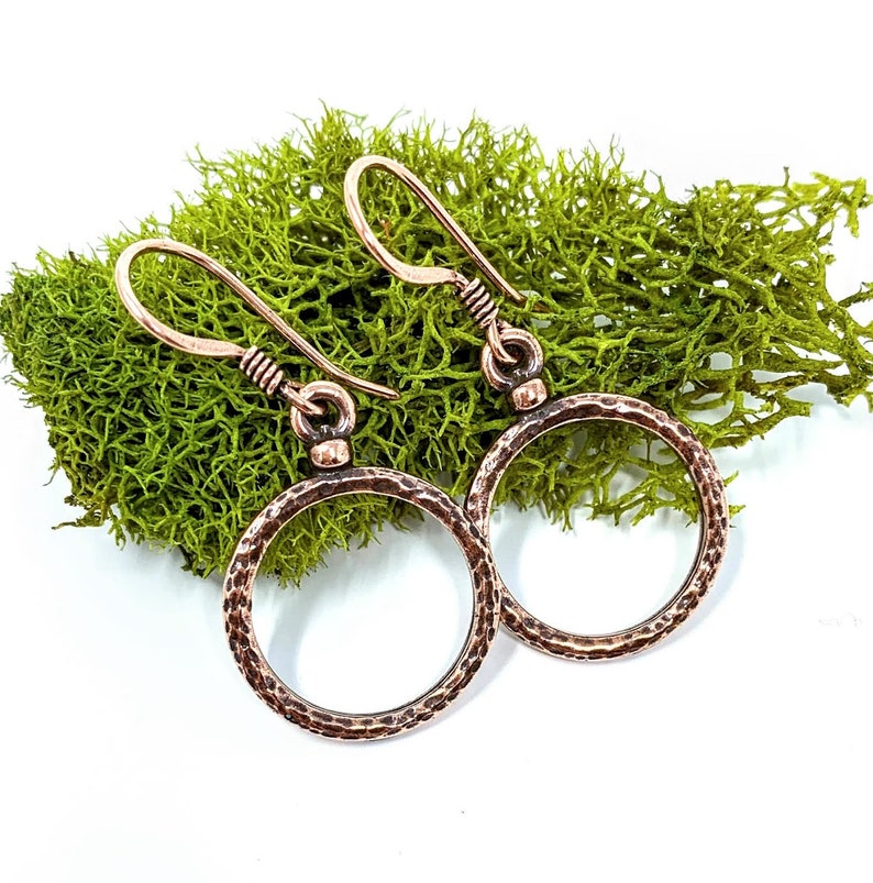 Copper Hoops . Earrings . Worn on Amber Brown and The Gabby Petito Story image 7