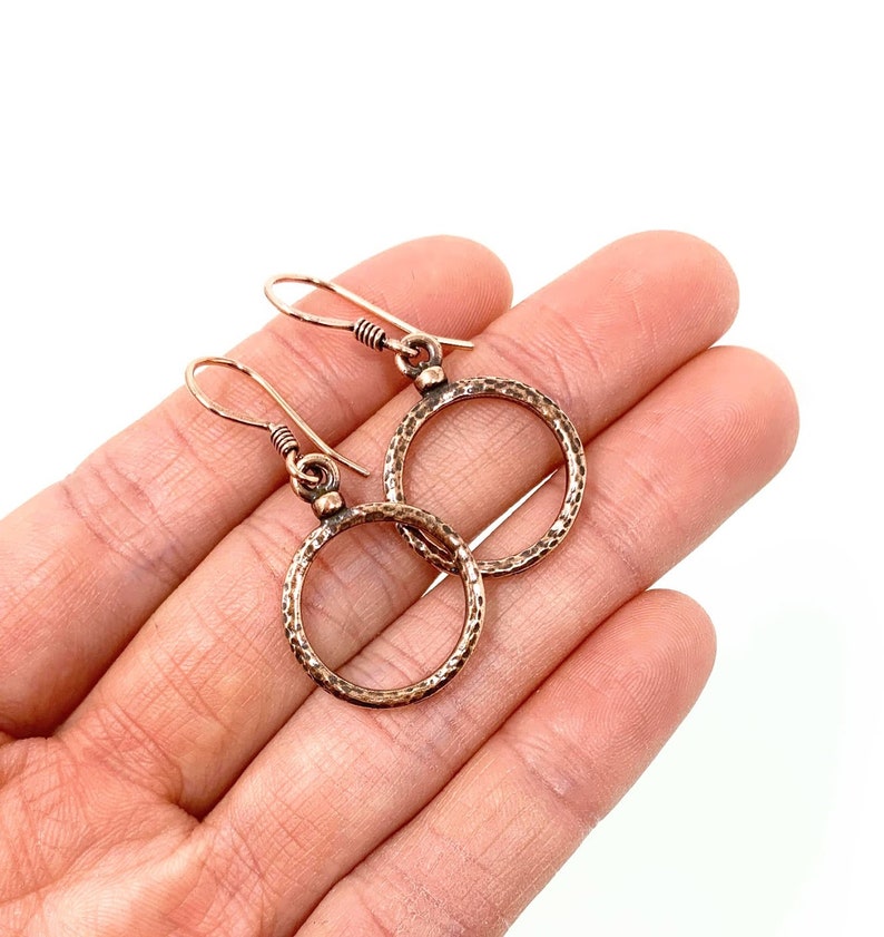 Copper Hoops . Earrings . Worn on Amber Brown and The Gabby Petito Story image 4