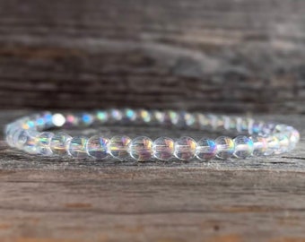 Angel Aura Quartz Gemstone Bracelet