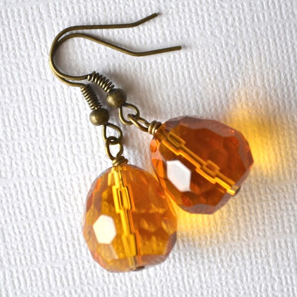 Honey Celestial Crystals . Earrings