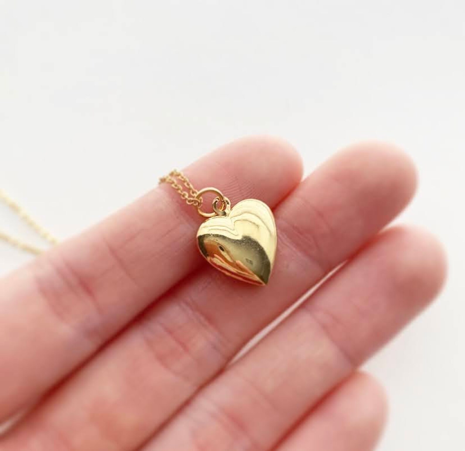 Gold Heart Locket Necklace . Worn on Netflix's Firefly Etsy