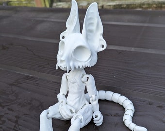 Spooky Skeleton Dog Flexi Printed Skully Doll - Licensed UK Seller