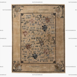 12x15 Hand Knotted Fiora Hand-Knotted Wool Area Rug 8&#39;X10&#39; New Zealand Woolen Rug Thick Pile Soft Knotted Large Area Rugs Living Room Rug