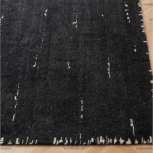 Alfombras Marrin anudadas a mano de 10 x 14 pulgadas, alfombra de lana de Nueva Zelanda, alfombra de pelo grueso, suave, anudada, alfombra grande para dormitorio