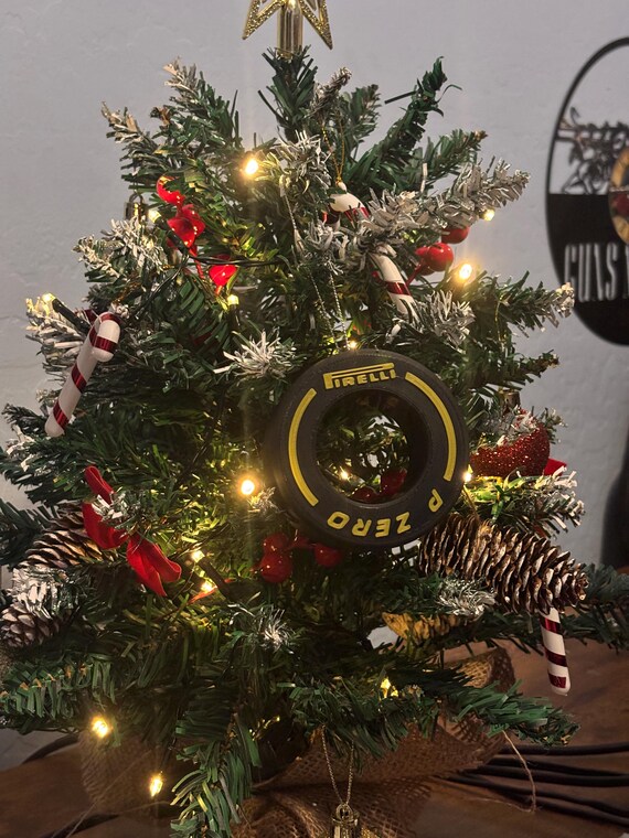 F1 Tyre Christmas Ornaments | Formula 1 Racing Gift | Soft, Medium, & Hard Tyre