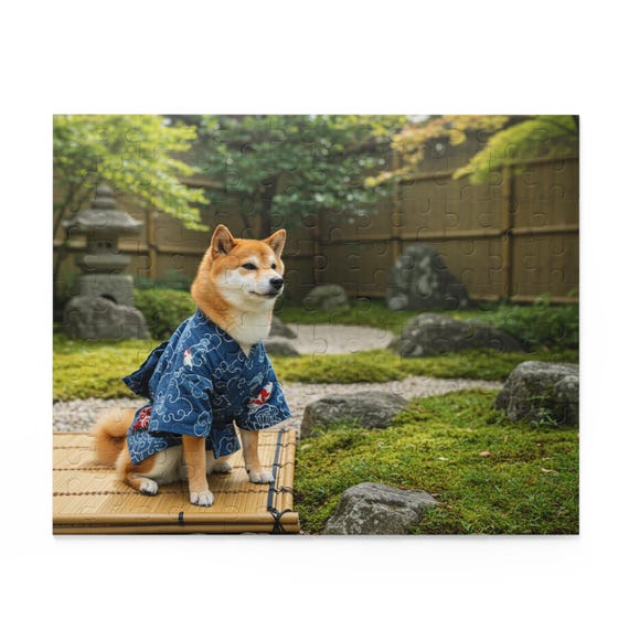 Shiba Inu Kimono Puzzle, 120, 252, 500-piece Jigsaw, Dog Lover