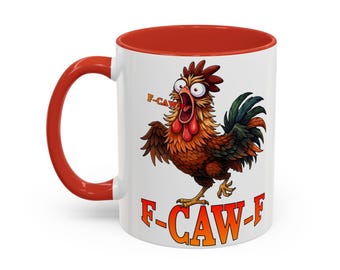 Funny Rooster Mug , Chicken Whisperer Coffee Cup , Novelty Bird Gift