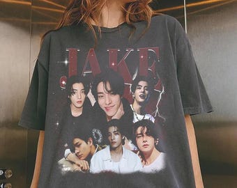 Retro Jake Kpop muziek-T-shirt, retro Jake comfort kleuren shirt, Rio Jake Kpop graphic T-shirt, Jake Music Kpop vintage T-shirt