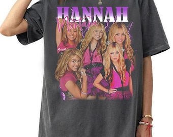 Retro Hannah Montana T-Shirt, Hannah Montana Comfort Farben Shirt, Hannah Montana Retro Grafik T-Shirt, Hannah Montana Musik Vintage T-Shirt