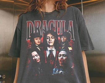 Retro Dracula Movie T-Shirt, Retro Dracula Comfort Colors Shirt, Dracula Retro Graphic Tee, Dracula Horror Movie Vintage T-Shirt